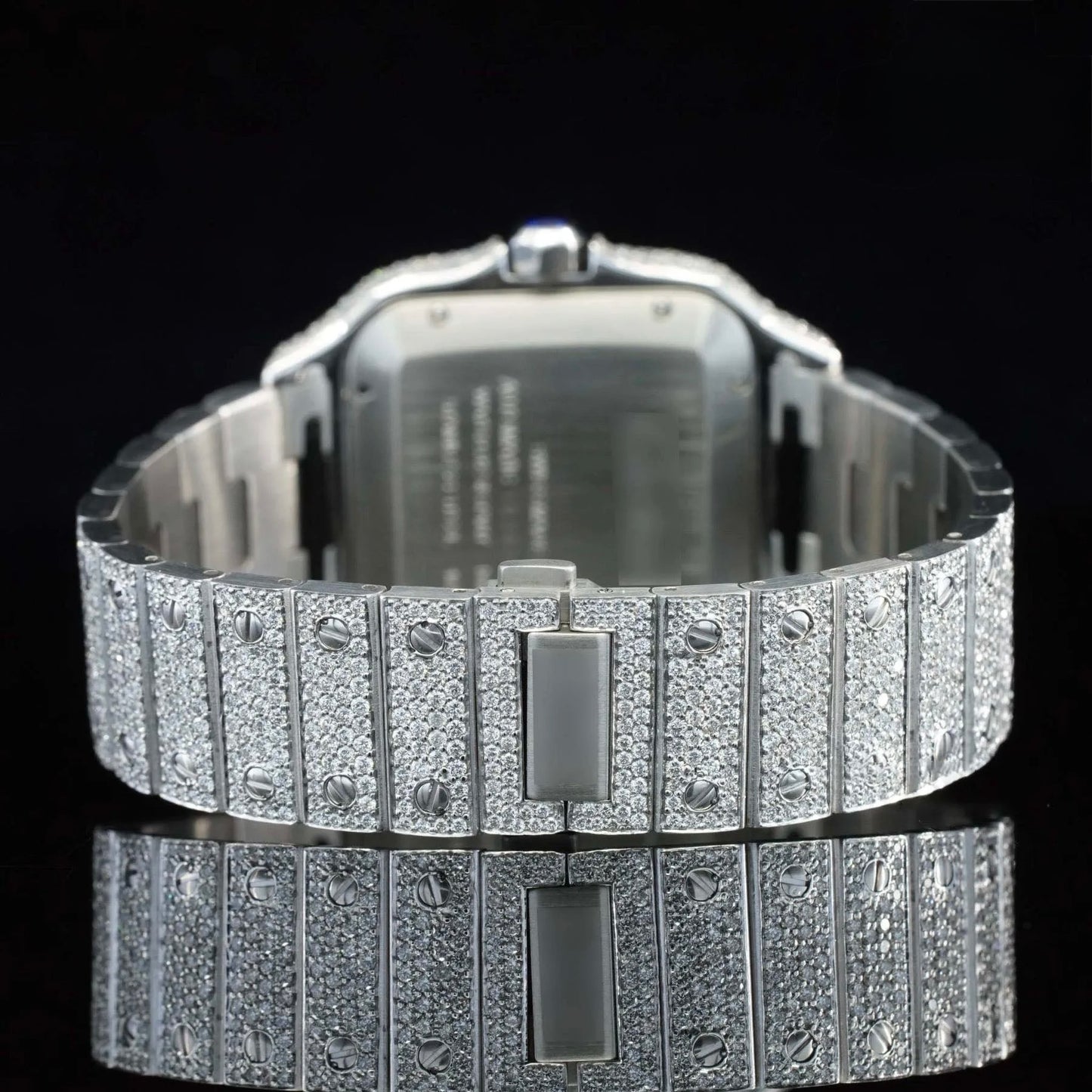 Fully Diamond Iced-Out Moissanite Watch for Men – Hip-Hop Bust Down Luxury Timepiece with Ultimate Shine
