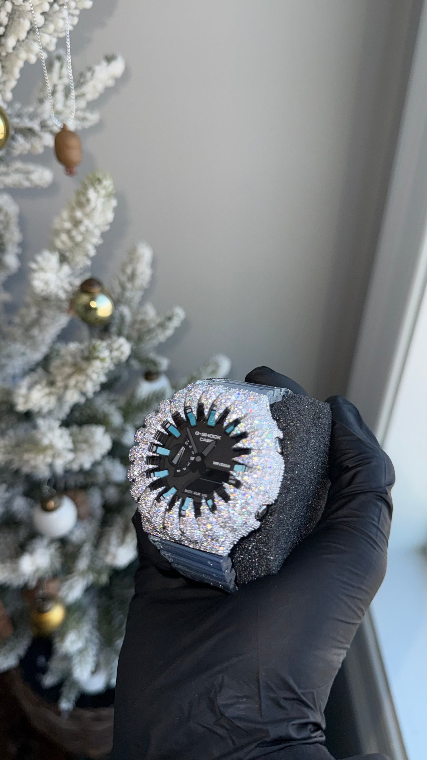 VVS1 Moissanite Iced Watch – Ice Blue