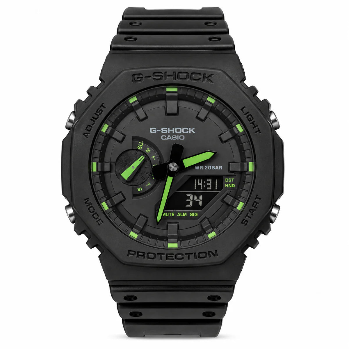 Casio G-Shock GA-2100 - Black and Green