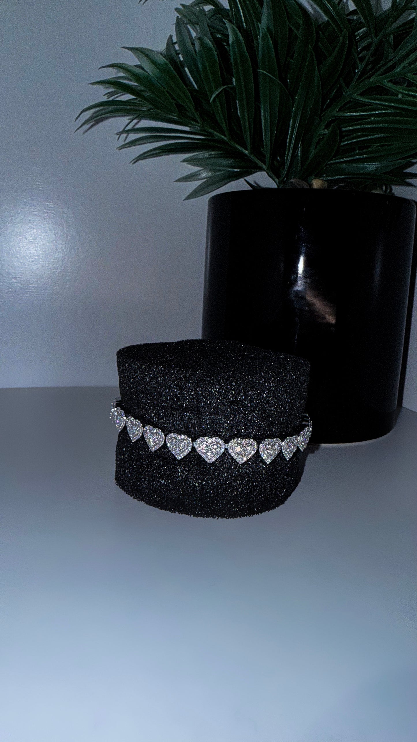 Moissanite Heart Bracelet – VVS Shine ✨