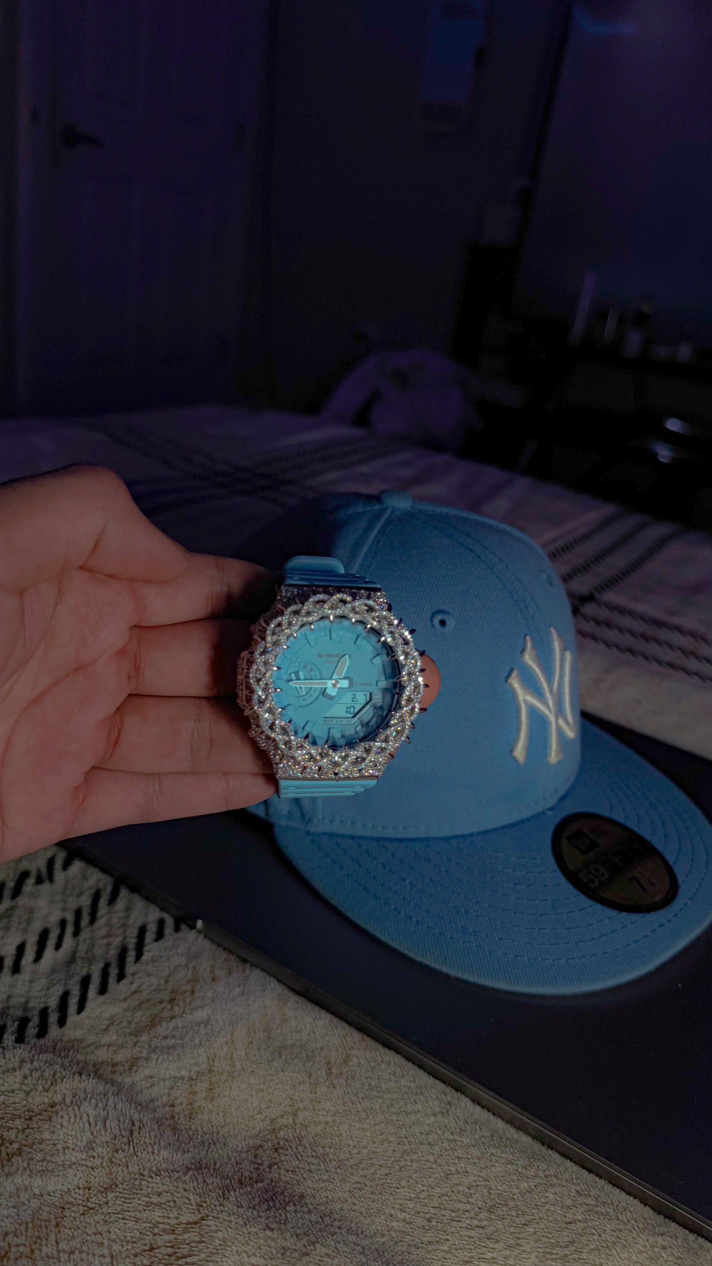 Custom Frozen Baby blue shock ❄️💎