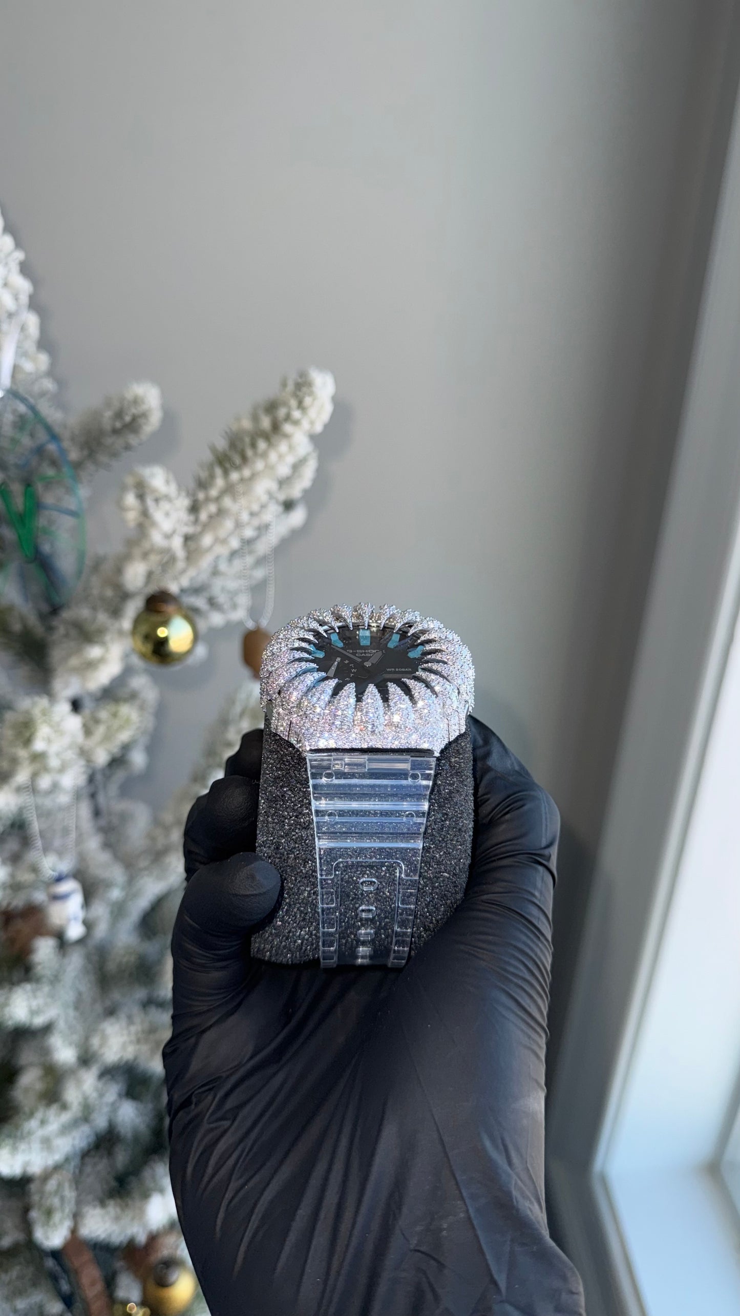 VVS1 Moissanite Iced Watch – Ice Blue