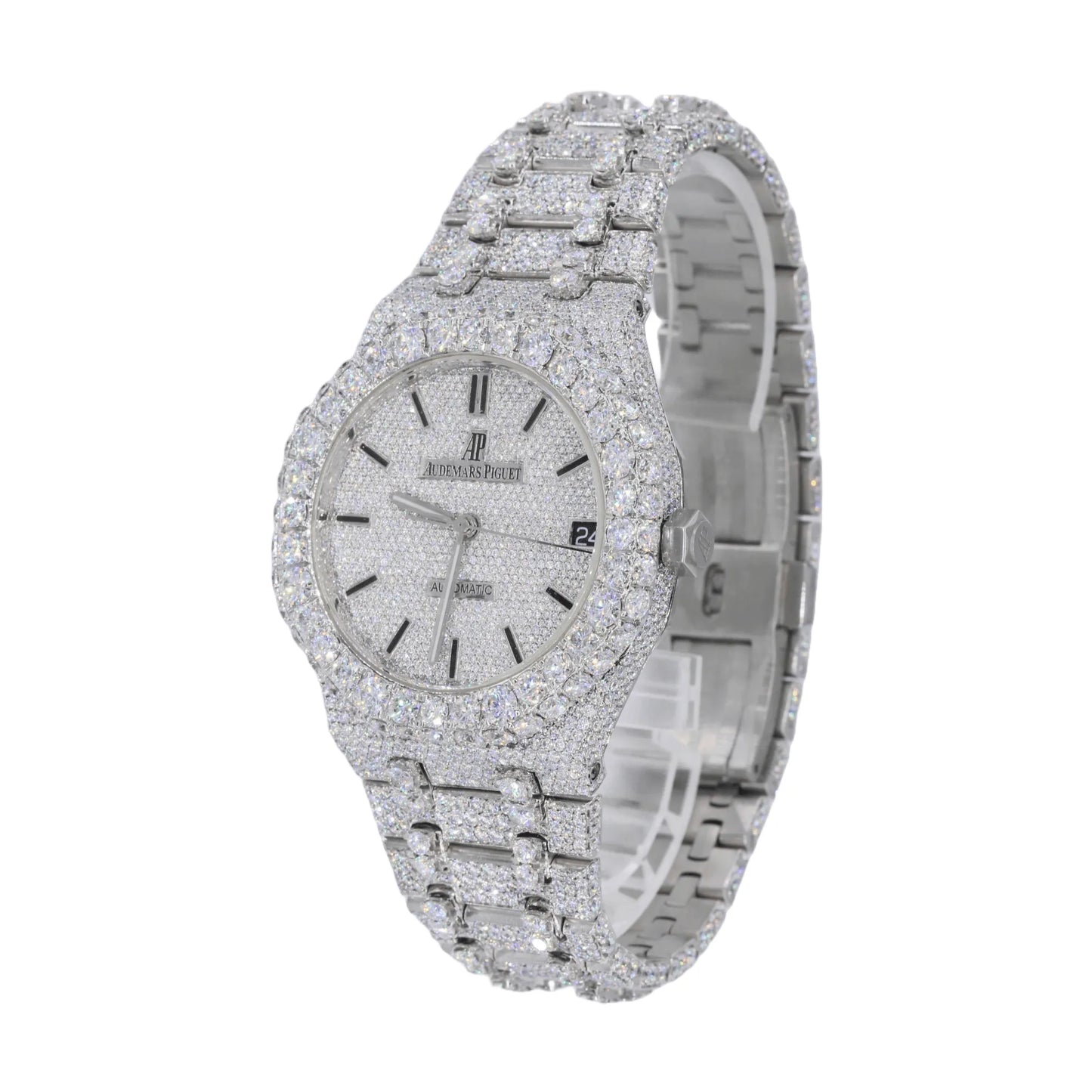 Arctic Royale Iced Automatic Watch – Luxury Full Iced Stainless Steel Timepiece