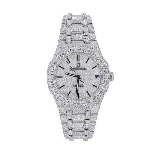 Arctic Royale Iced Automatic Watch – Luxury Full Iced Stainless Steel Timepiece