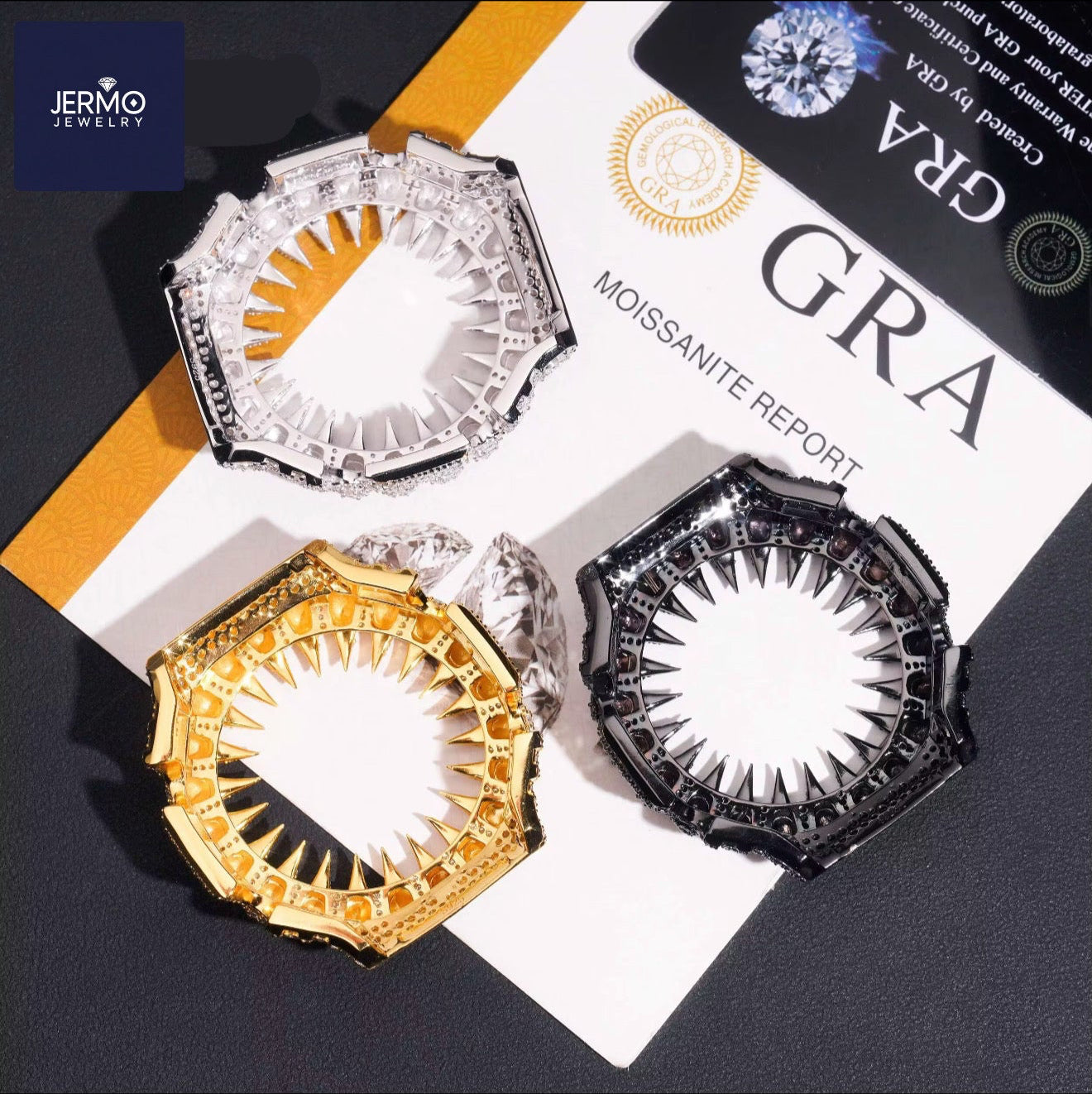 Luxury VVS1 Moissanite Bezel GA2100