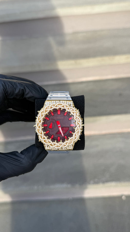 925 Silver VVS Moissanite Fully Iced G-SHOCK ⌚️💎