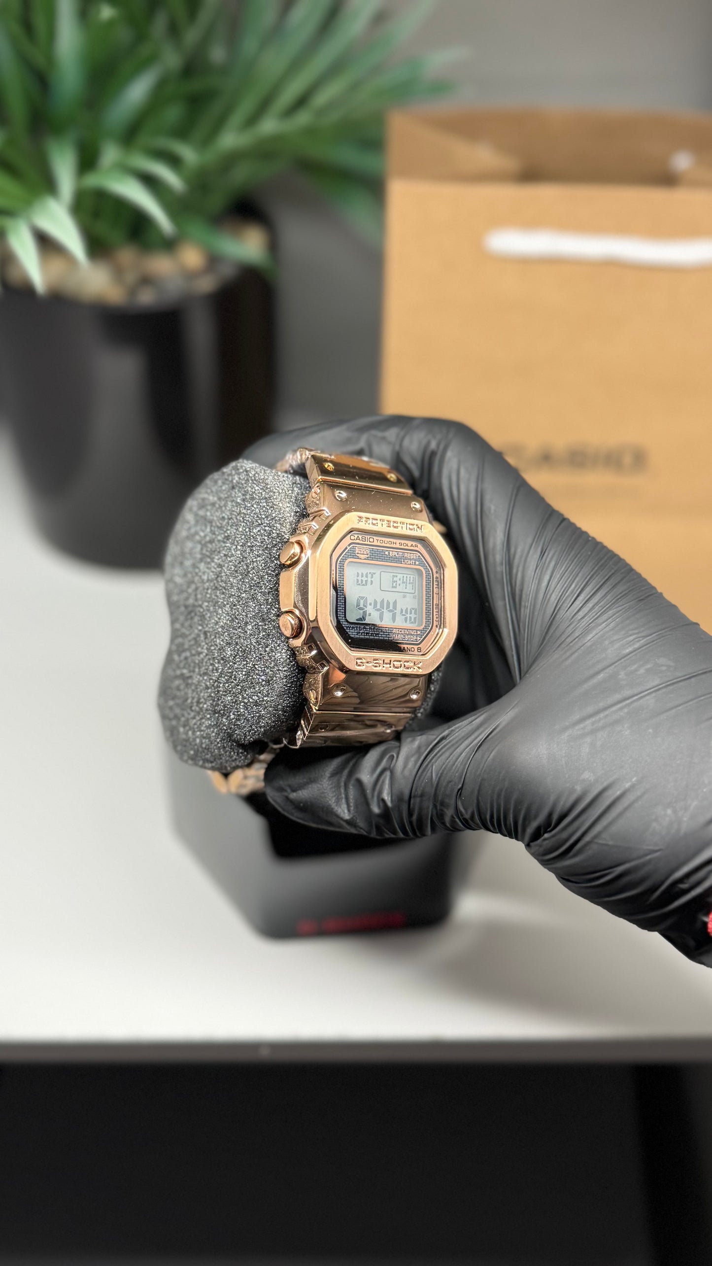 Rose Gold Metal G-Shock Watch – Luxury Custom Timepiece