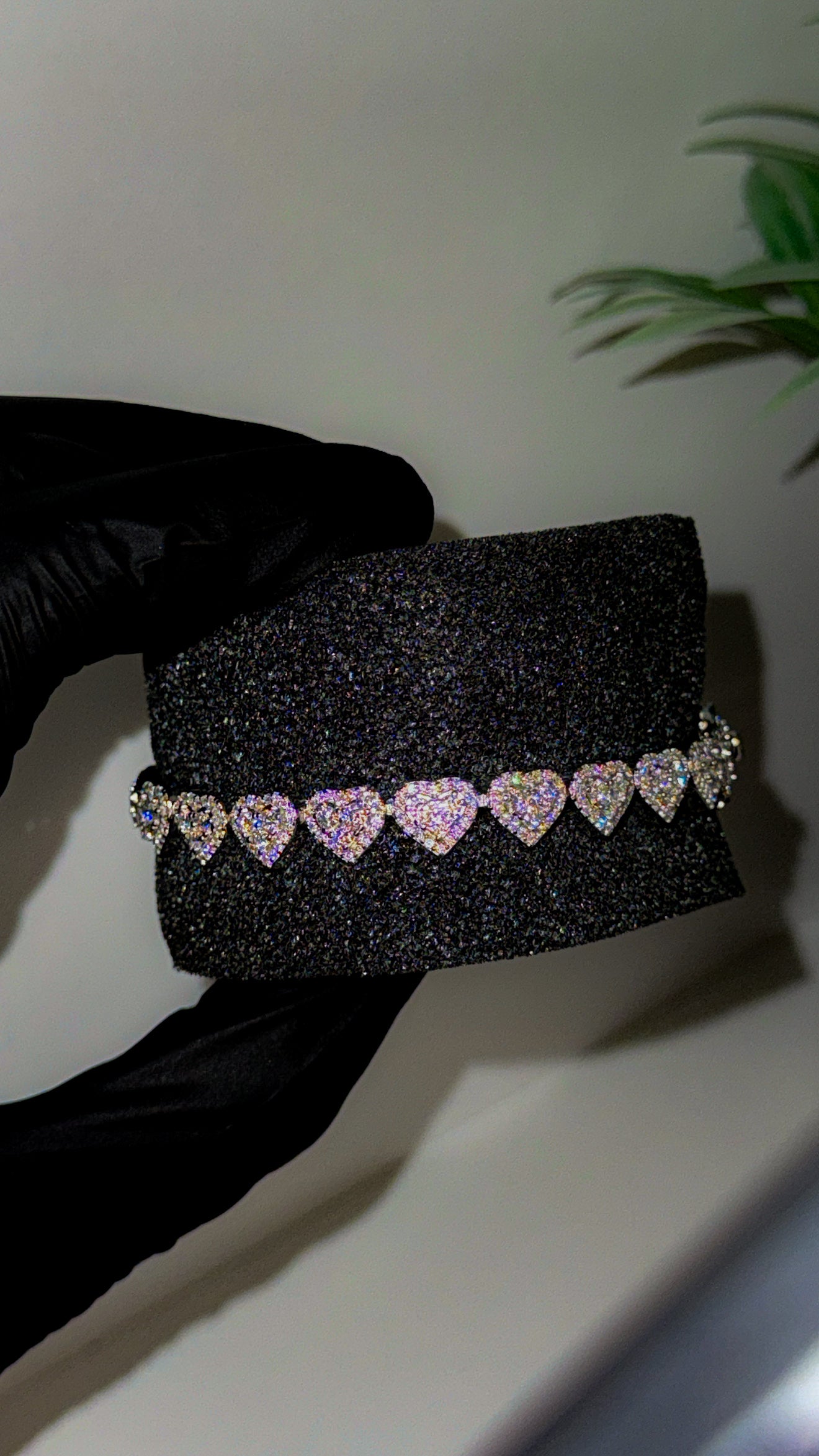 Moissanite Heart Bracelet – VVS Shine ✨