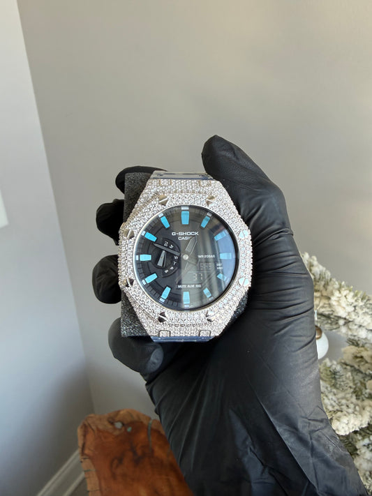 Ap style bezel plus clear blue watch