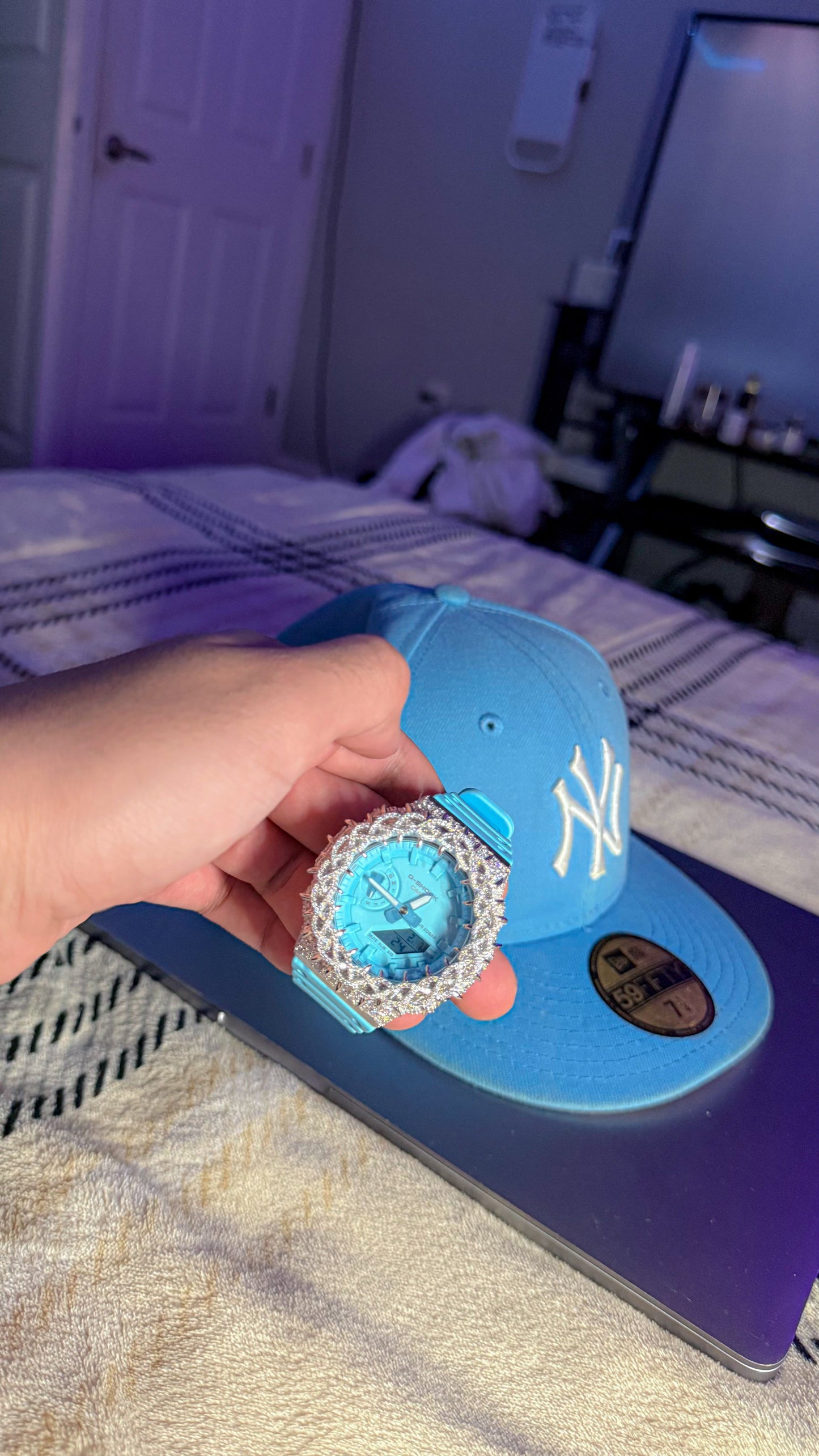 Custom Frozen Baby blue shock ❄️💎