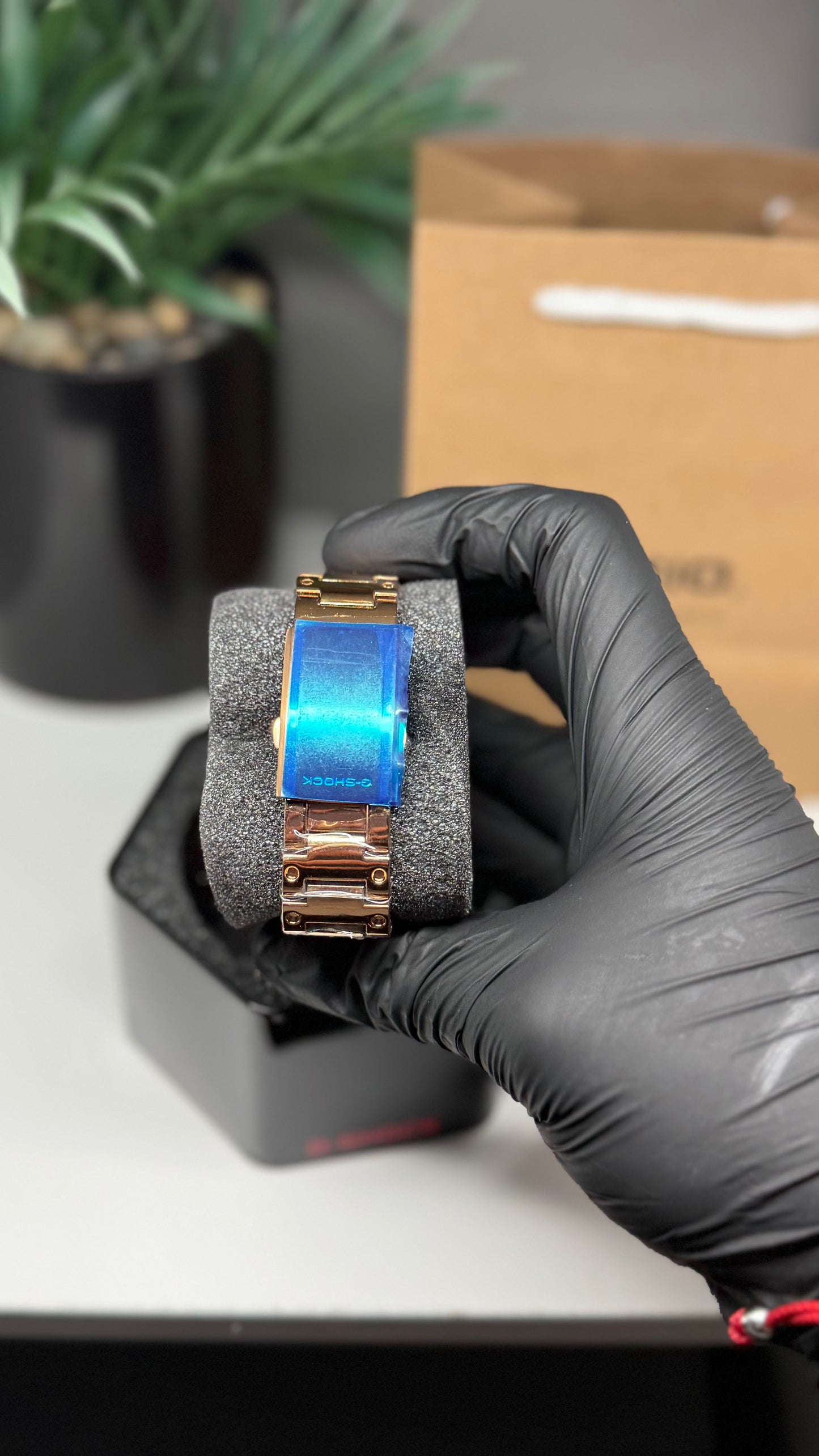 Rose Gold Metal G-Shock Watch – Luxury Custom Timepiece