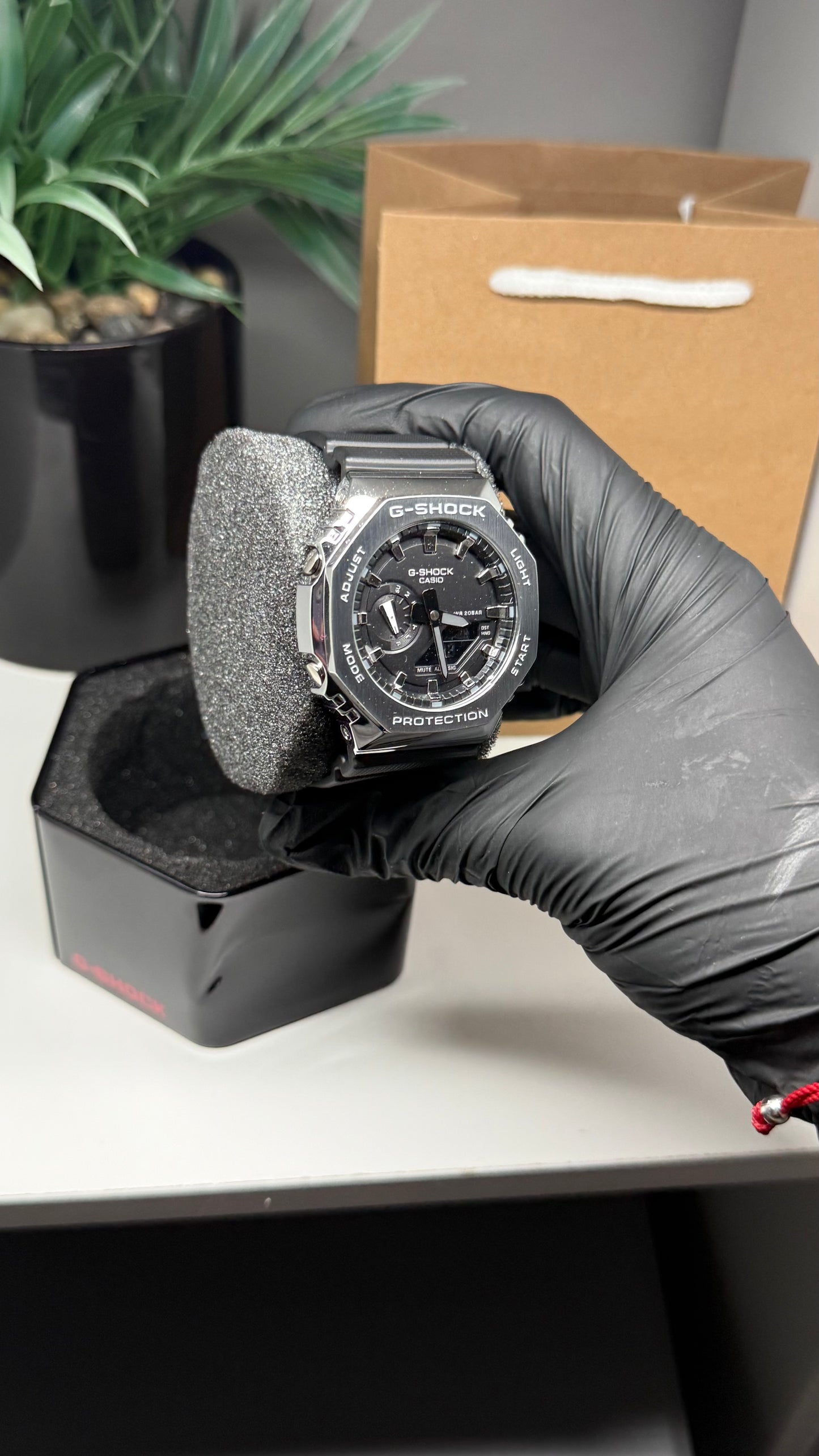Silver n Black G Shock
