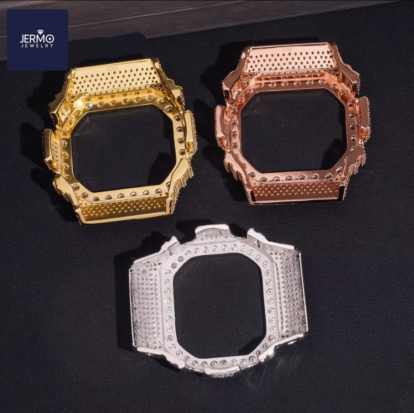 DW 5600 mossainite bezel