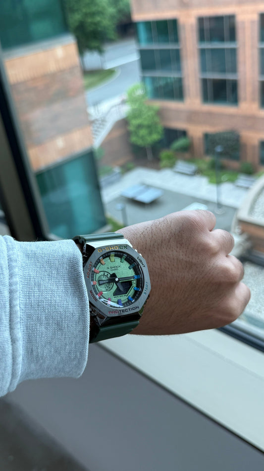 G-Shock GM-2100 Green Rainbow Dial Edition