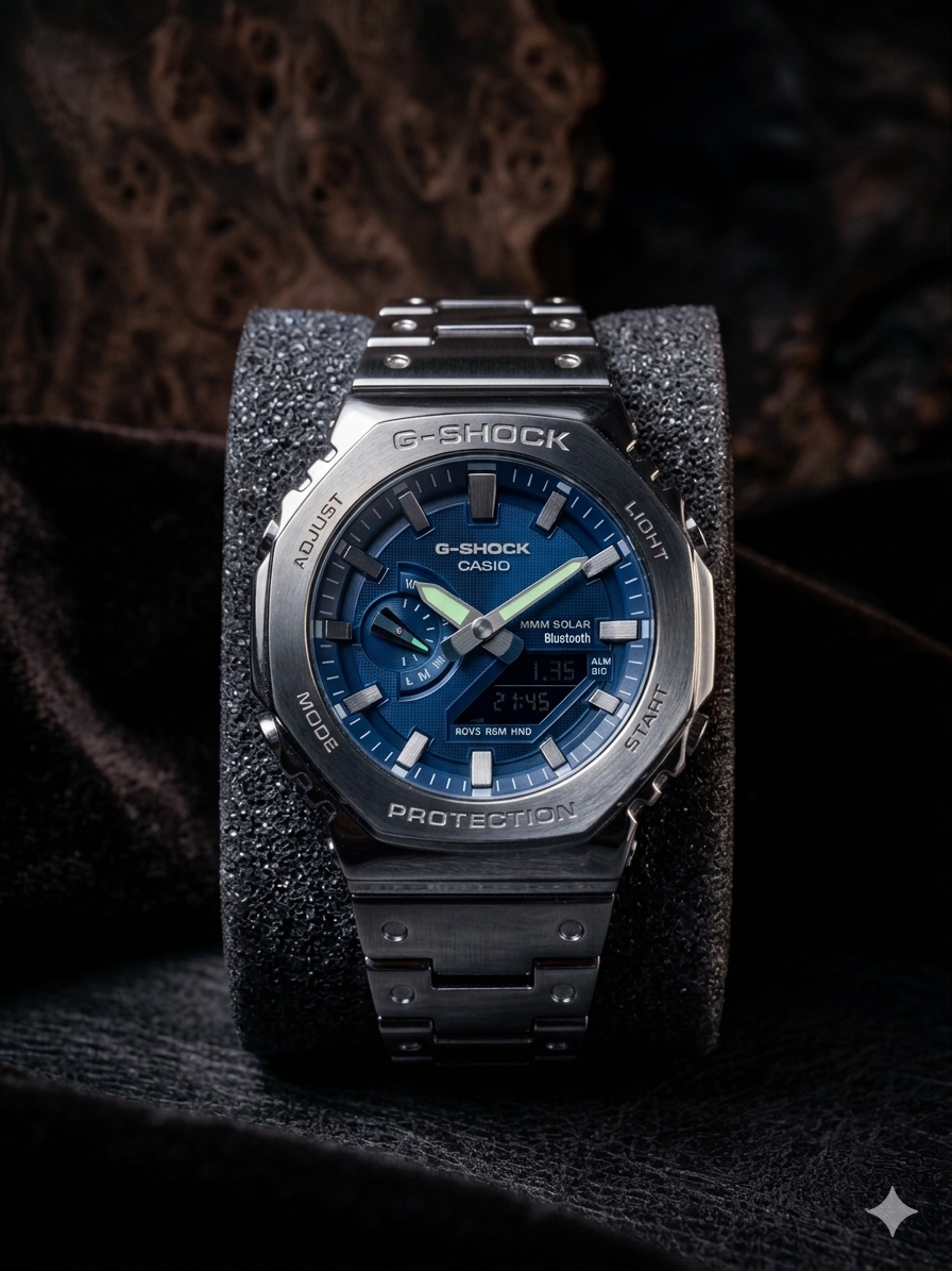 Midnight Blue Steel G-Shock Style Watch Luxury AP Inspired Design