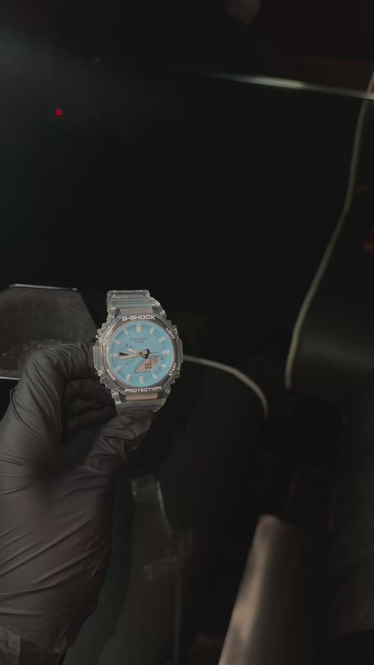 Clear Iced Out G Shock